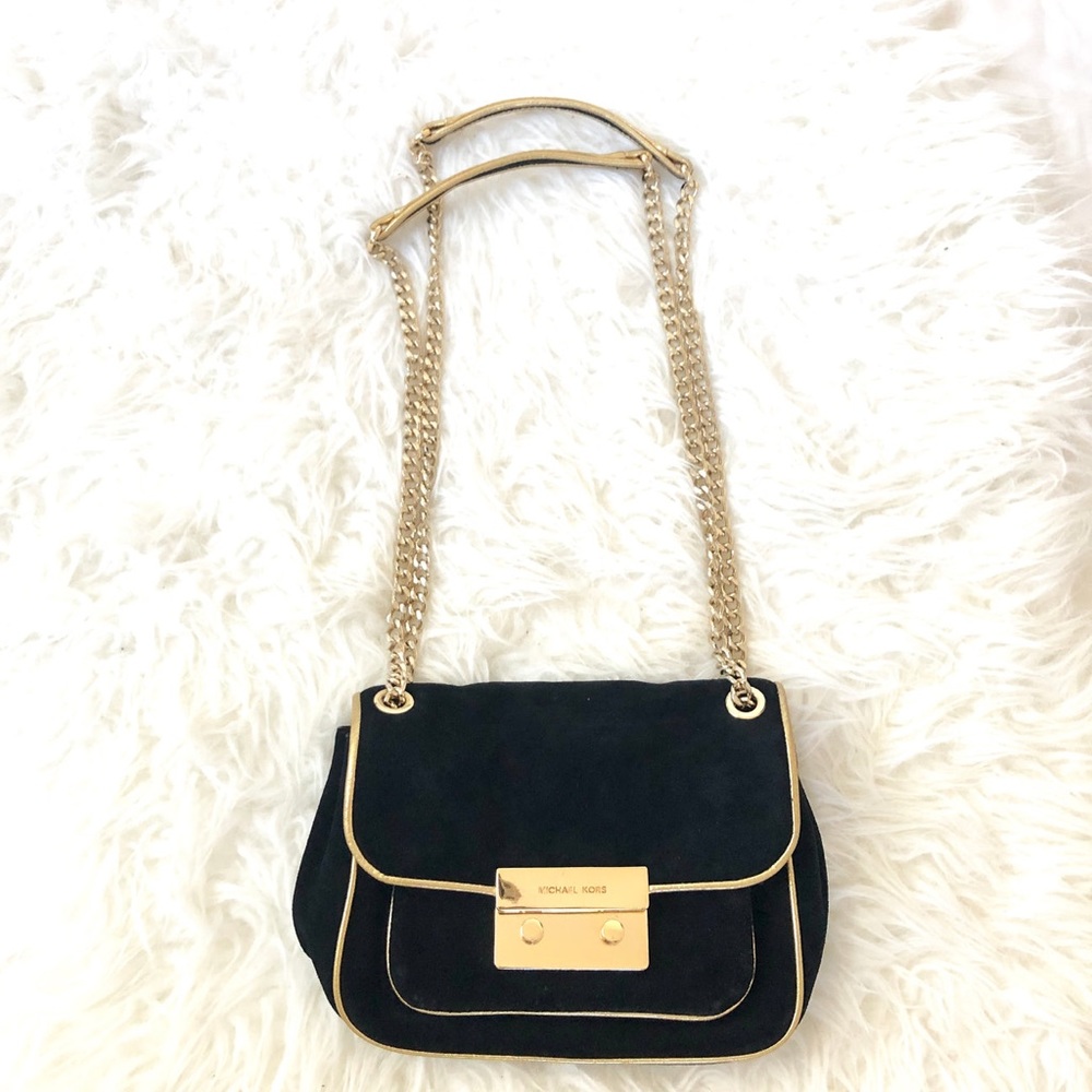 MICHAEL KORS SUEDE SLOAN CROSSBODY BAG